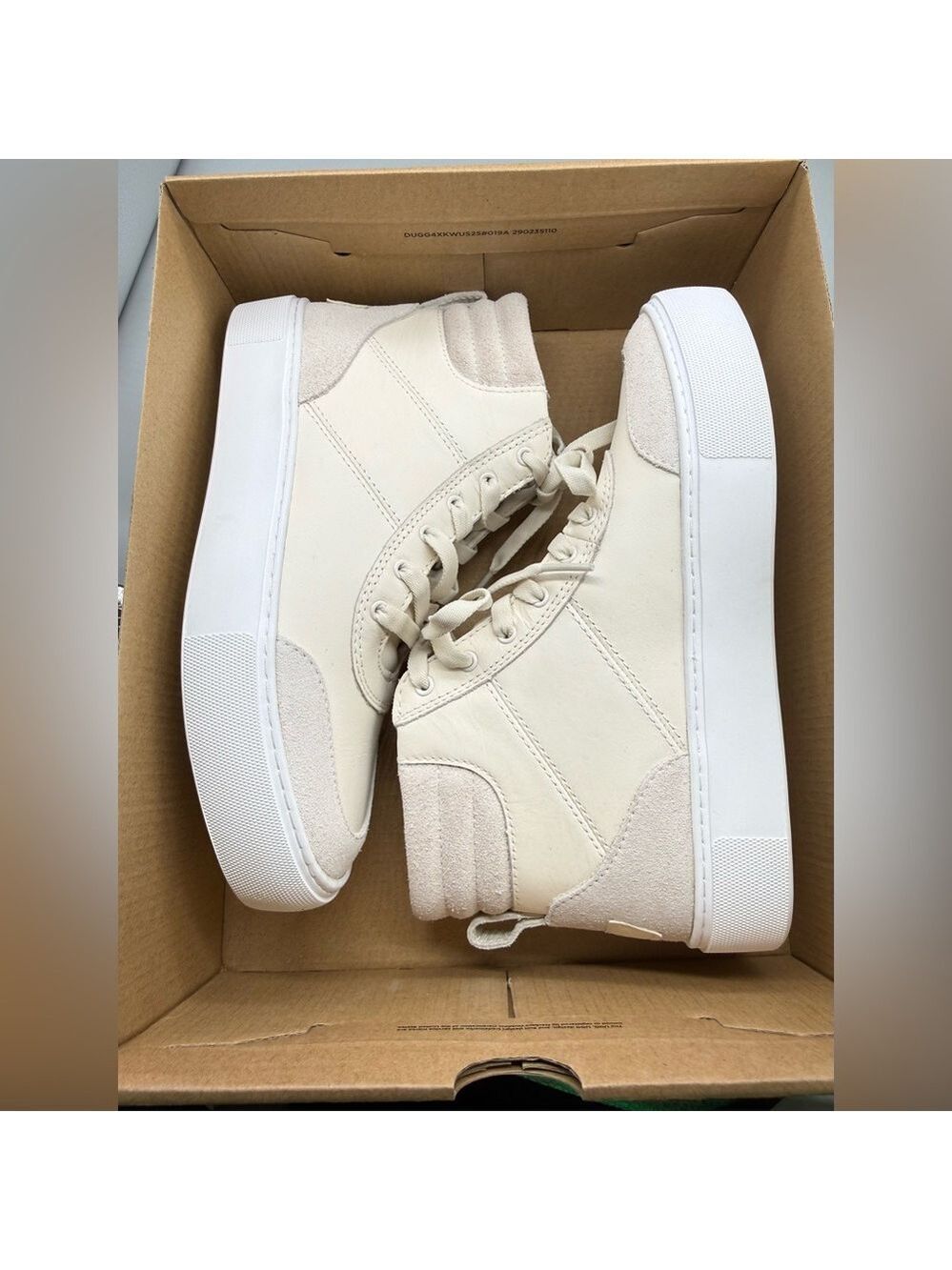 UGG W Zilo High II Women’s Suede High Top Sneakers Boots – White, Size 6.5, NIB - Picture 3 of 11